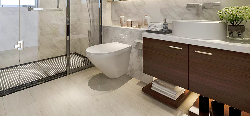 Burst Pipe Bathroom Cleanup in Huron