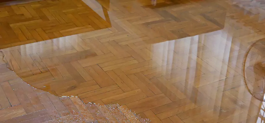 Laminate Wood Floor Water Damage Repair in Huron